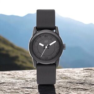 Skechers Womens Black Rosencrans Mini Quartz Analog Watch (SR6028W)